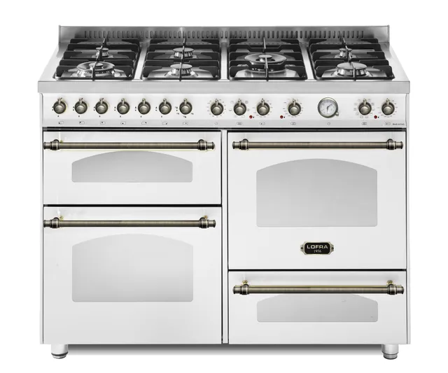 lofra-dolcevita-rbp126smfet-cuisini-re-gaz-120-cm-blanc-bronze image 1