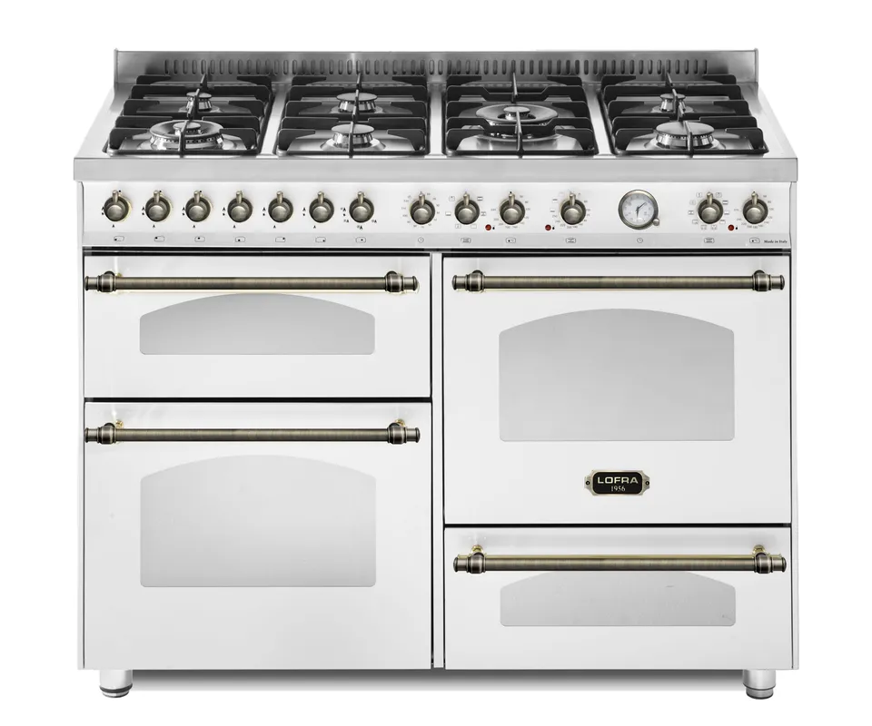 lofra-dolcevita-rbp126smfet-cuisini-re-gaz-120-cm-blanc-bronze image 1