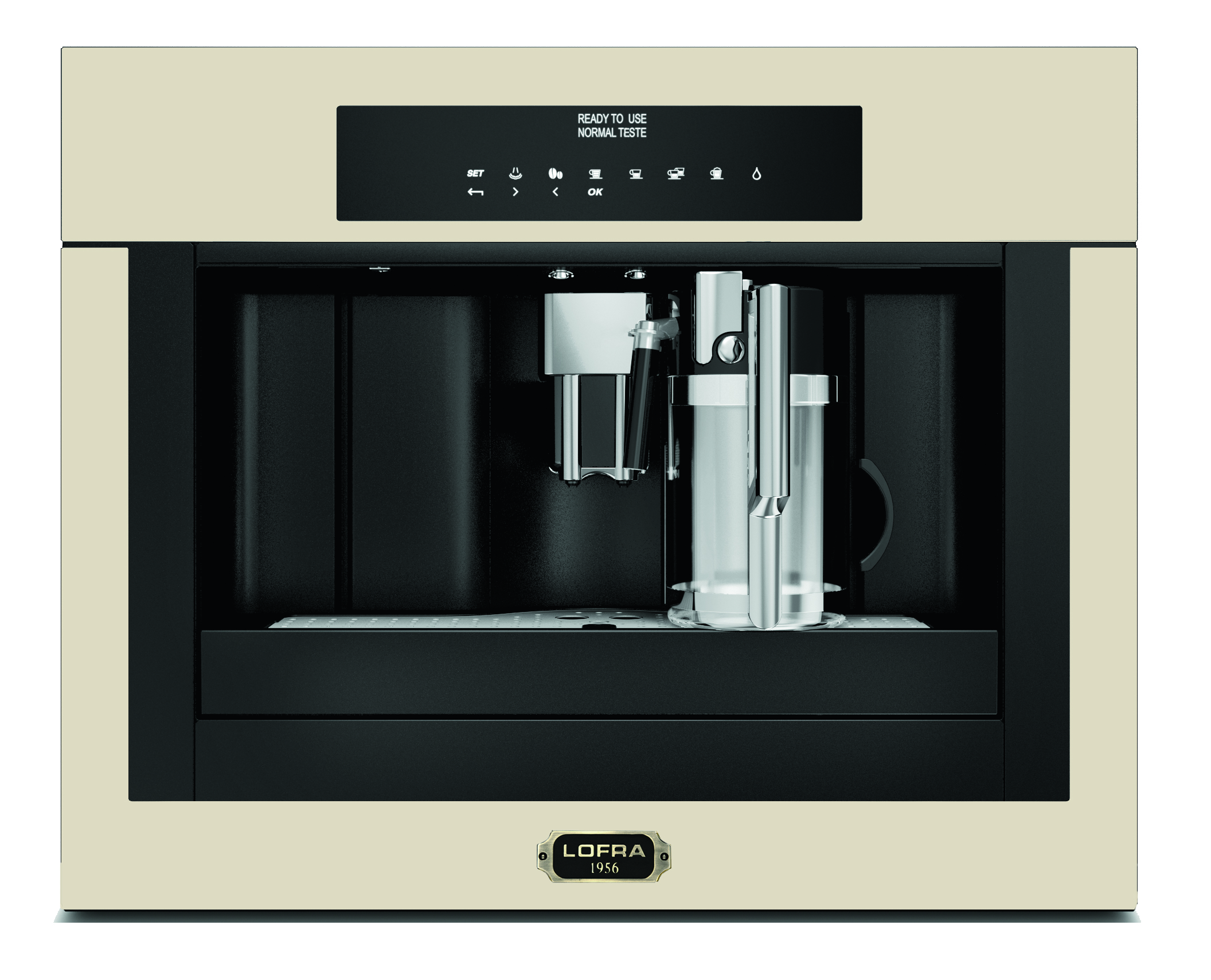 lofra-ybrbi66t-machine-caf-encastrable-ivoire-bronze image 1