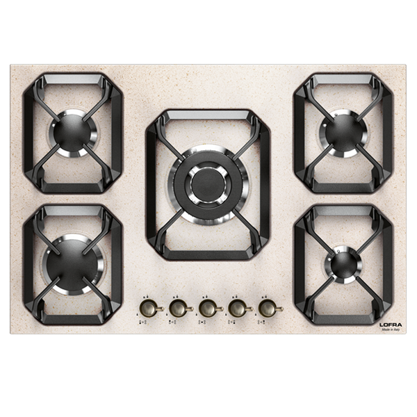lofra-dolcevita-hra7a0-plaque-gaz-avoine-bronze-70-cm image 1