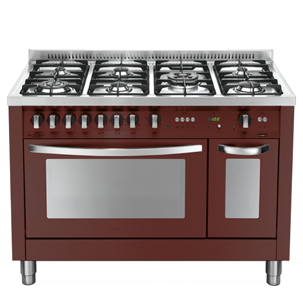 lofra-curva-prd126gv-e-2ci-cuisini-re-120cm-rouge-inox image 1