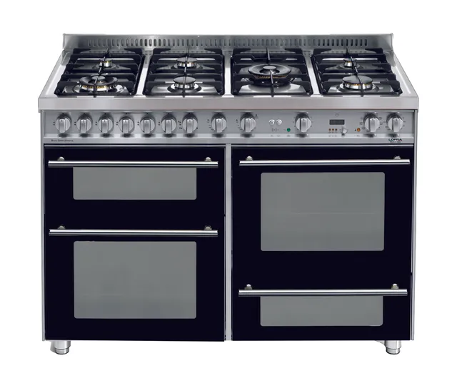 lofra-total-black-pnm126smfet-cuisini-re-5-feux-noir-triple-four image 1