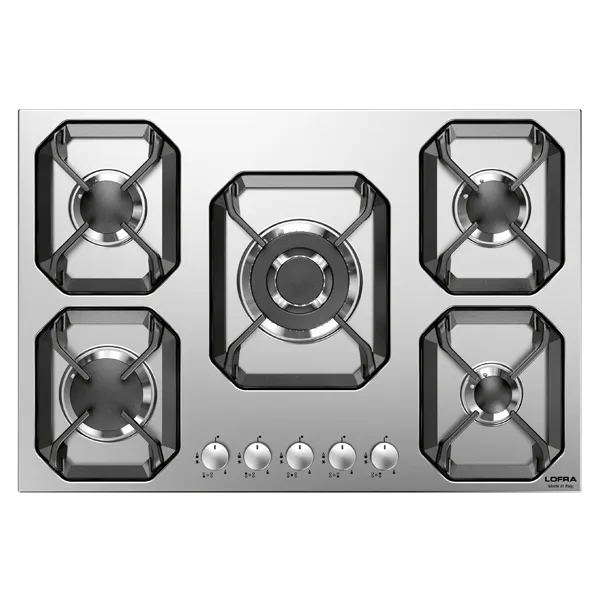 lofra-hls7a0-plaque-gaz-75-cm-inox-4-feux-triple-couronne image 1