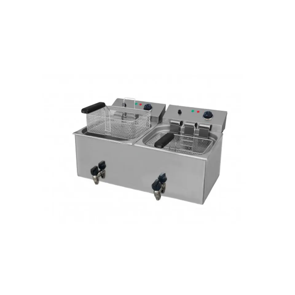 horekus-cocina-f1010f-friteuse-double-10l-10l-robinet image 1