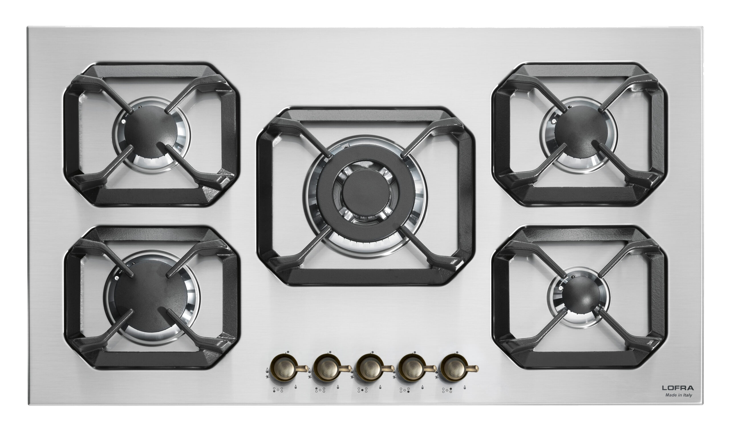 lofra-dolcevita-hrs9a0-plaque-gaz-inox-bronze-70-cm-4-feux image 1