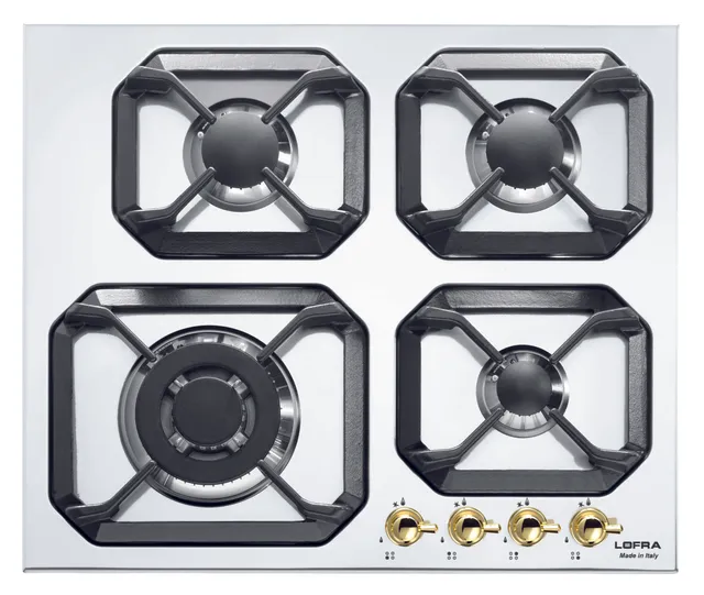 lofra-hrbp6g0-plaque-gaz-dolcevita-blanc-perle-laiton image 1