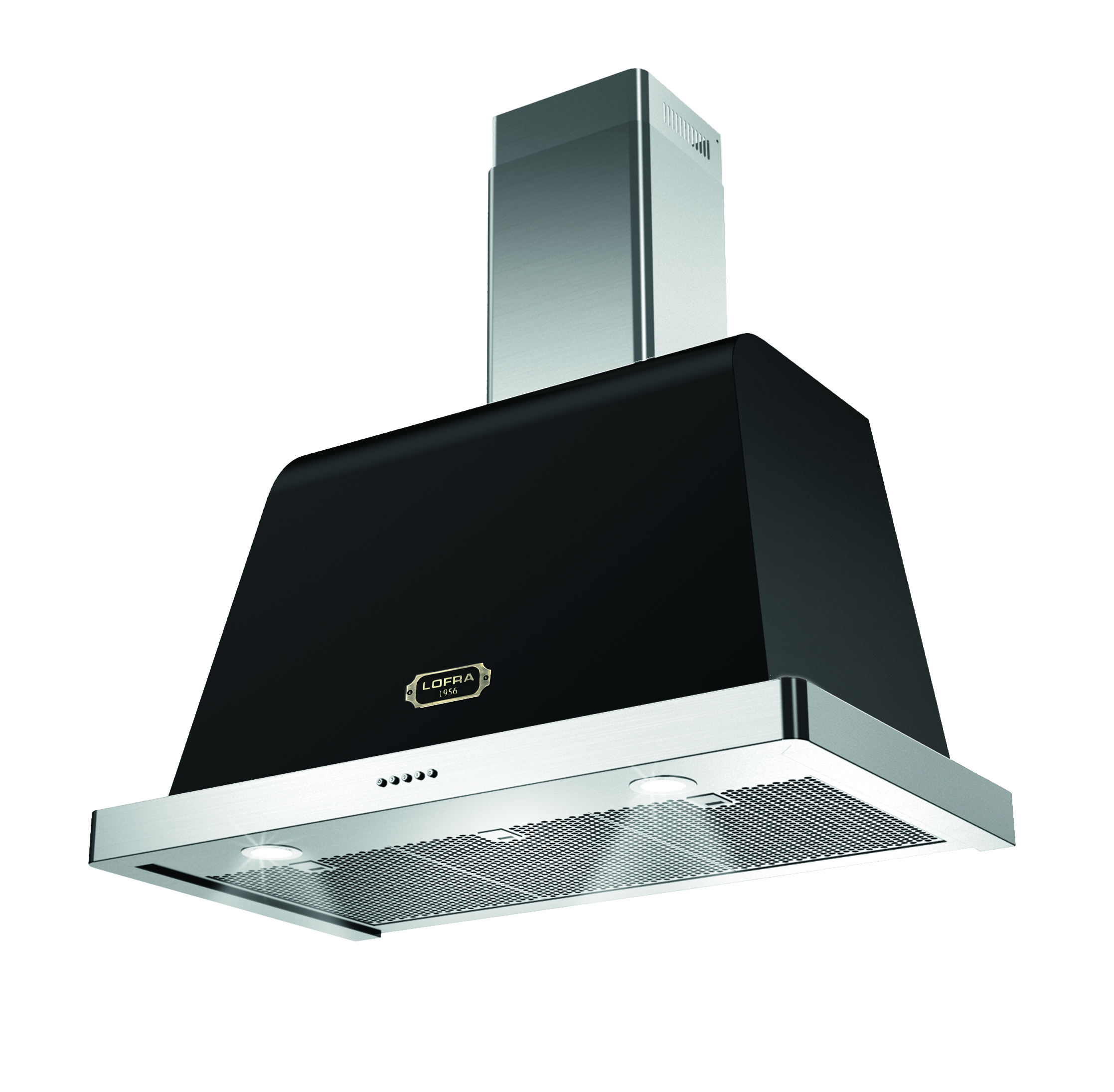 lofra-dolcevita-90-hotte-90-cm-noir-mat-bronze-800-m3-h image 1