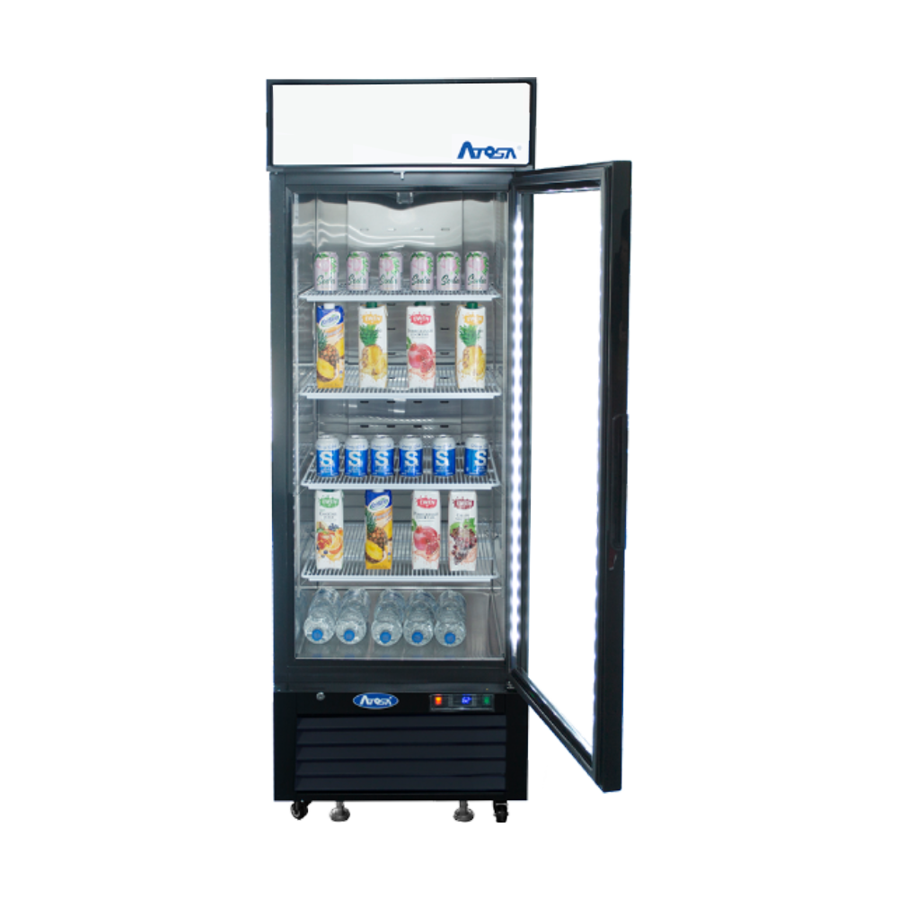 atosa-mcf8722gr-vitrine-r-frig-r-e-noire-1-porte-verre image 2