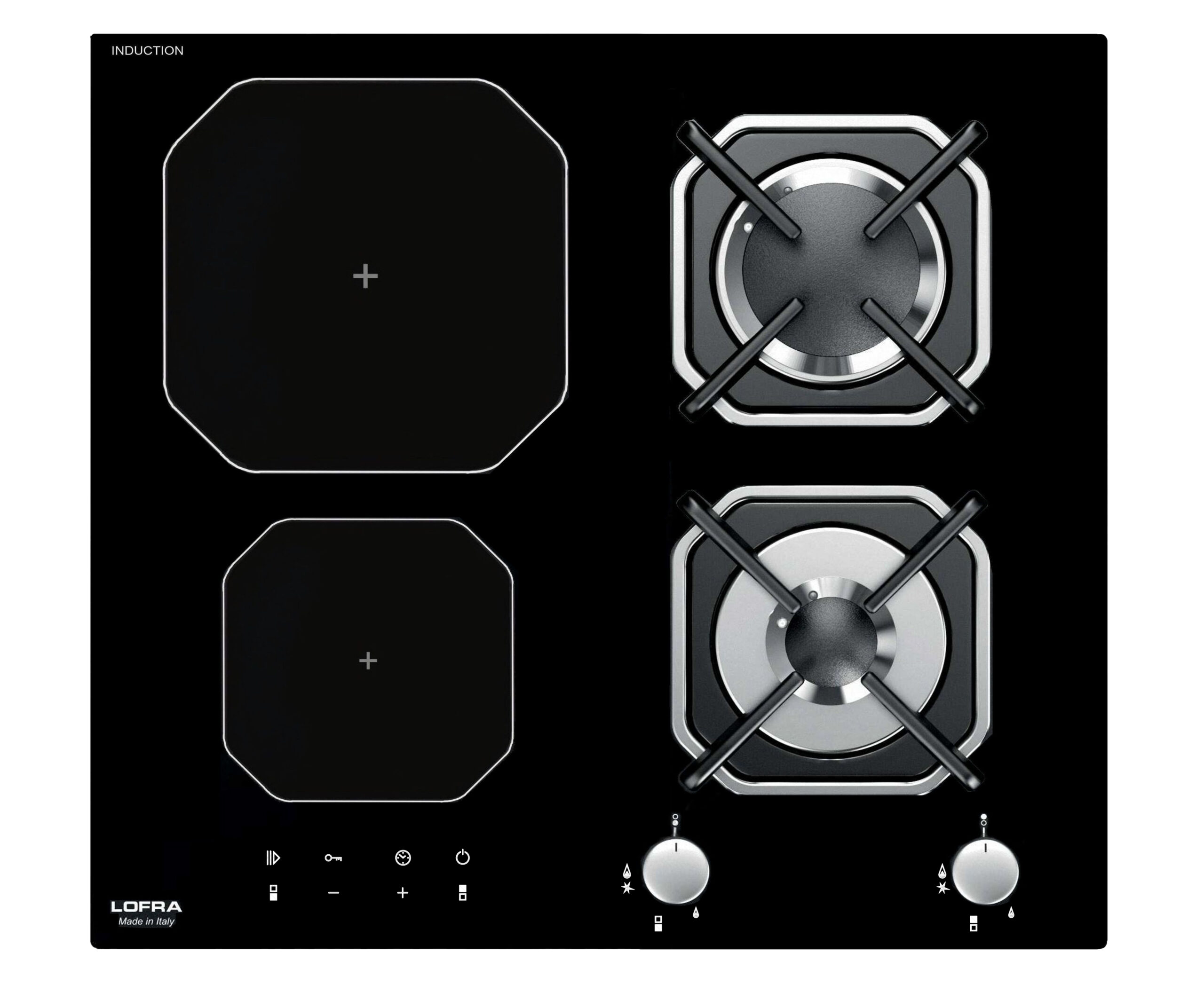 lofra-hgn622i-plaque-mixte-gaz-induction-60-cm image 1