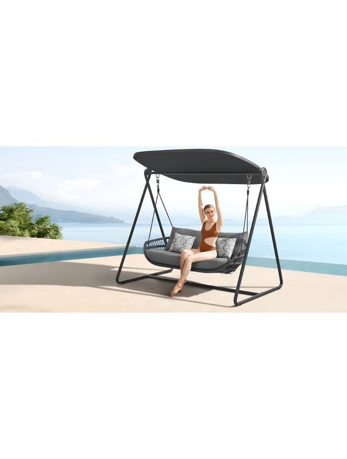campomatic-vasca-30156193-fauteuil-suspendu-double-gris image 2