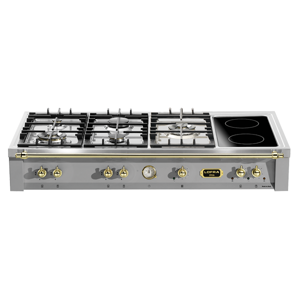 lofra-dolcevita-trs126-5c-plan-de-cuisson-mixte-120-cm-laiton image 1