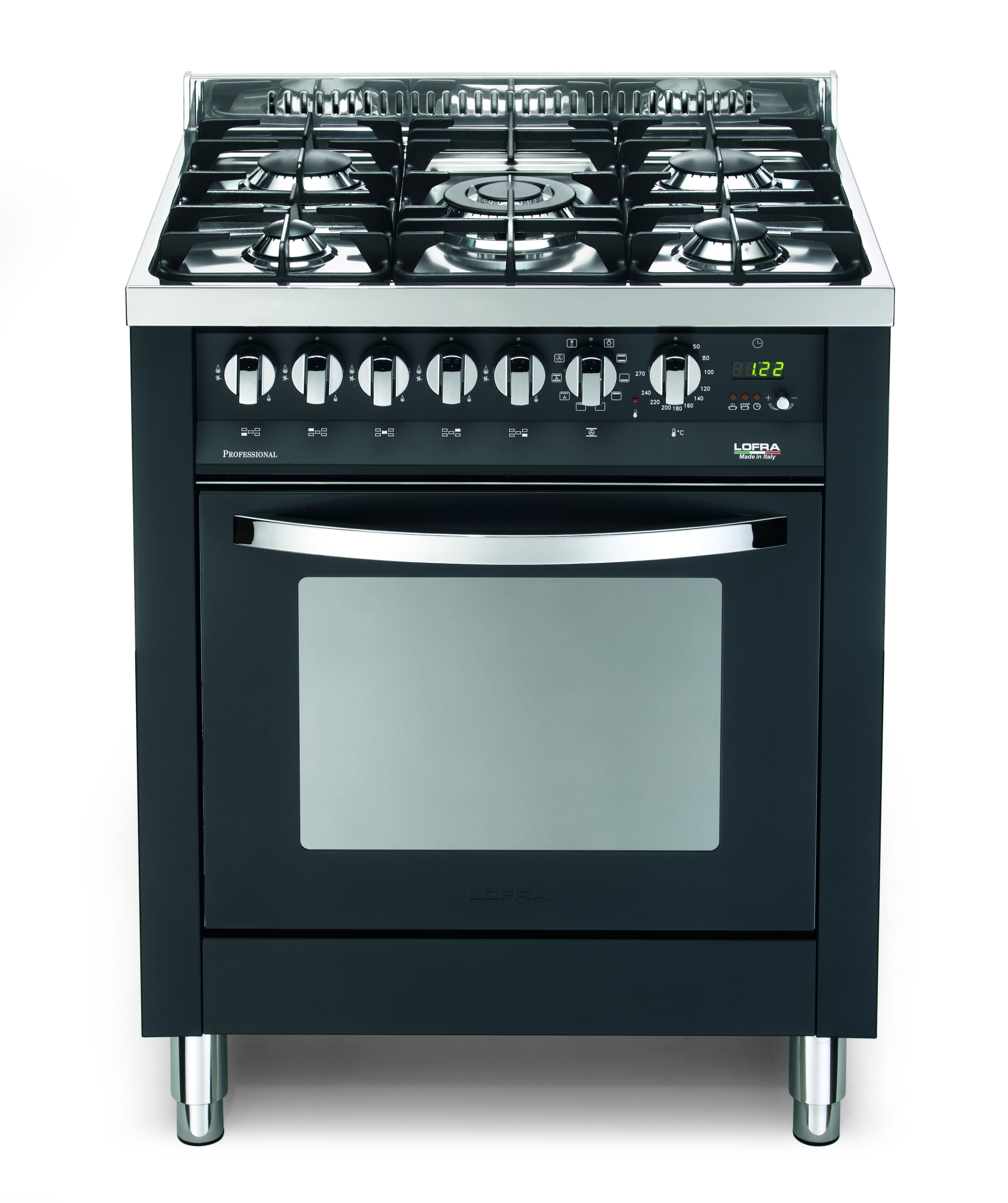 lofra-rainbow-pnm76mft-c-cuisini-re-noir-mat-70-cm image 1