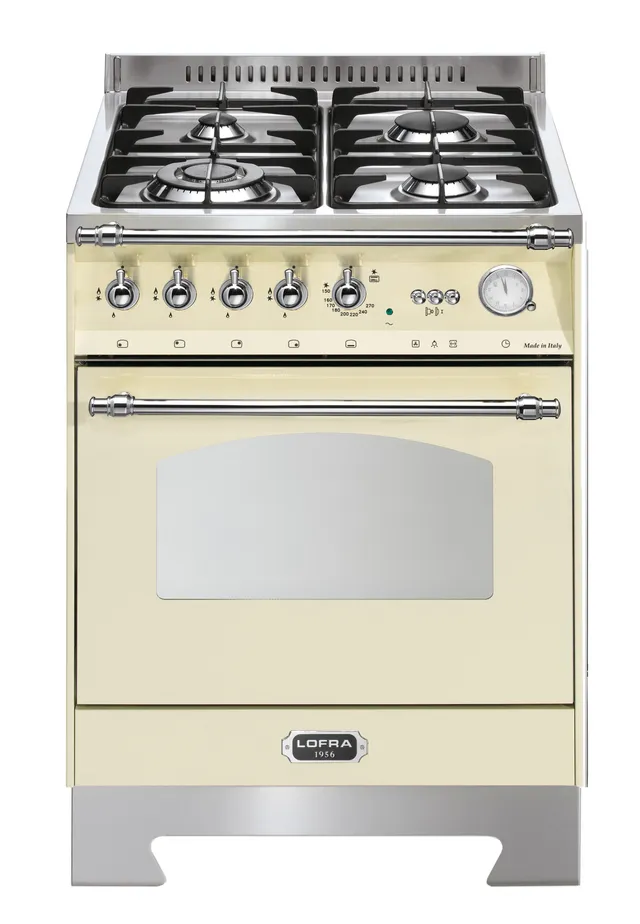 lofra-dolcevita-rbi66gvgt-c-cuisini-re-60-cm-ivoire-chrome-gaz image 1