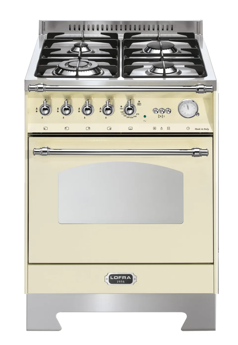 lofra-dolcevita-rbi66gvgt-c-cuisini-re-60-cm-ivoire-chrome-gaz image 1