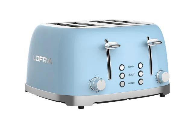 lofra-italb46e-1-grille-pain-4-tranches-bleu-clair-6-niveaux image 1