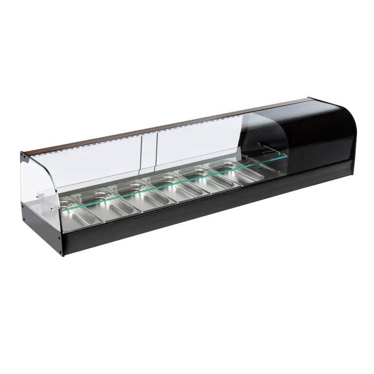 corequip-vrgi-2p-6b-vitrine-r-frig-r-e-tapas-6xgn1-3-noire image 1