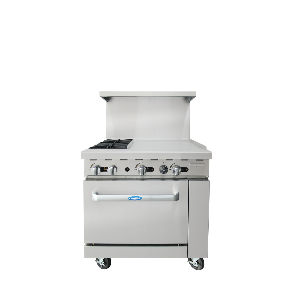 atosa-cookrite-agr-2b24gr-piano-gaz-2-feux-griddle-inox image 1