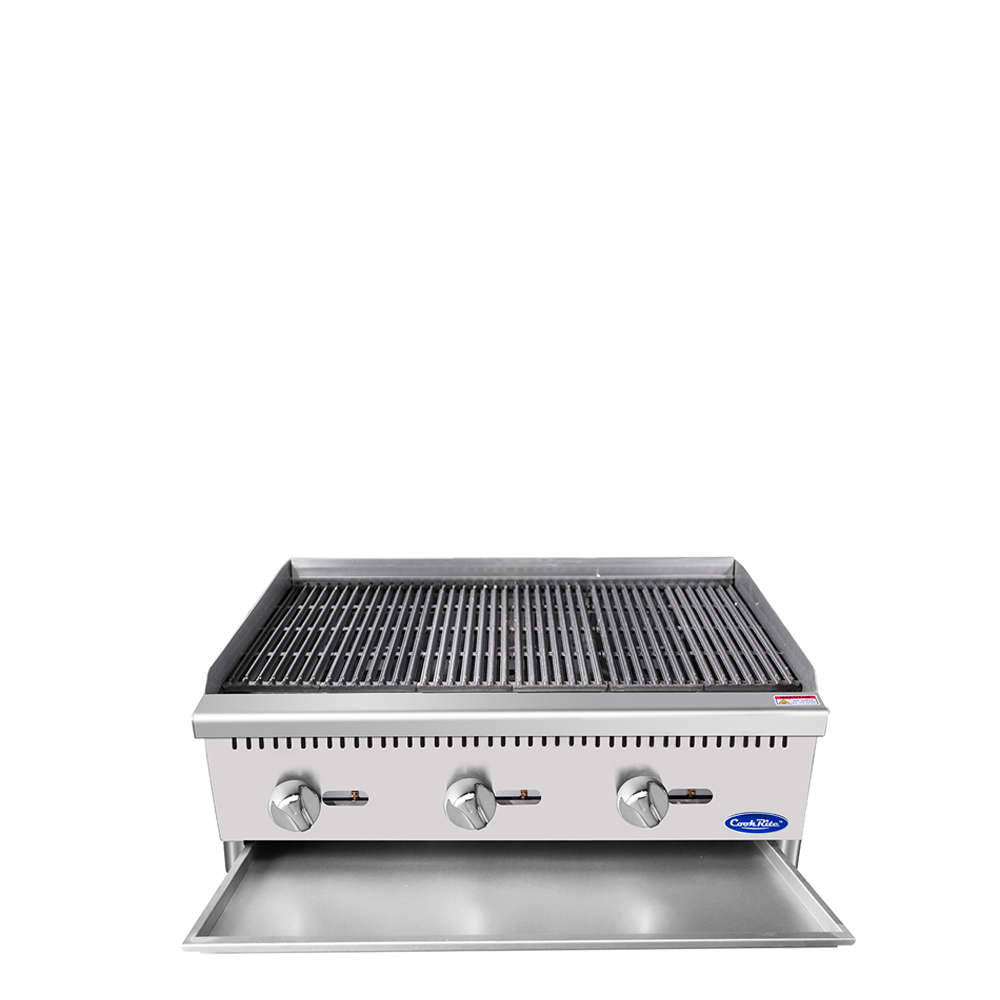 cookrite-atcb-36-grill-gaz-pierres-de-lave-36-fonte image 2