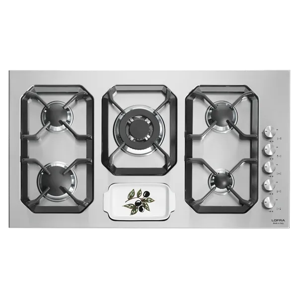 lofra-hls9u0-plaque-encastrable-90-cm-inox-5-feux image 1