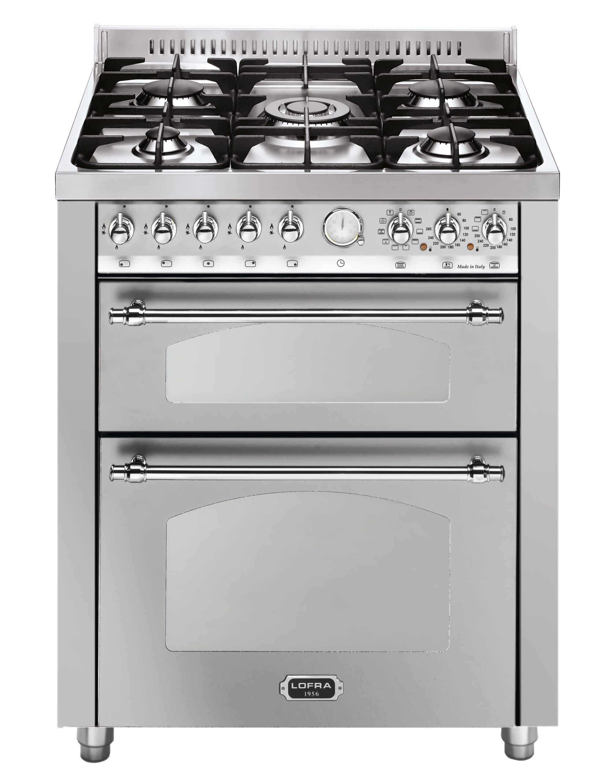 lofra-dolcevita-rsud76mfte-ci-cuisini-re-inox-5-feux-chrome image 1