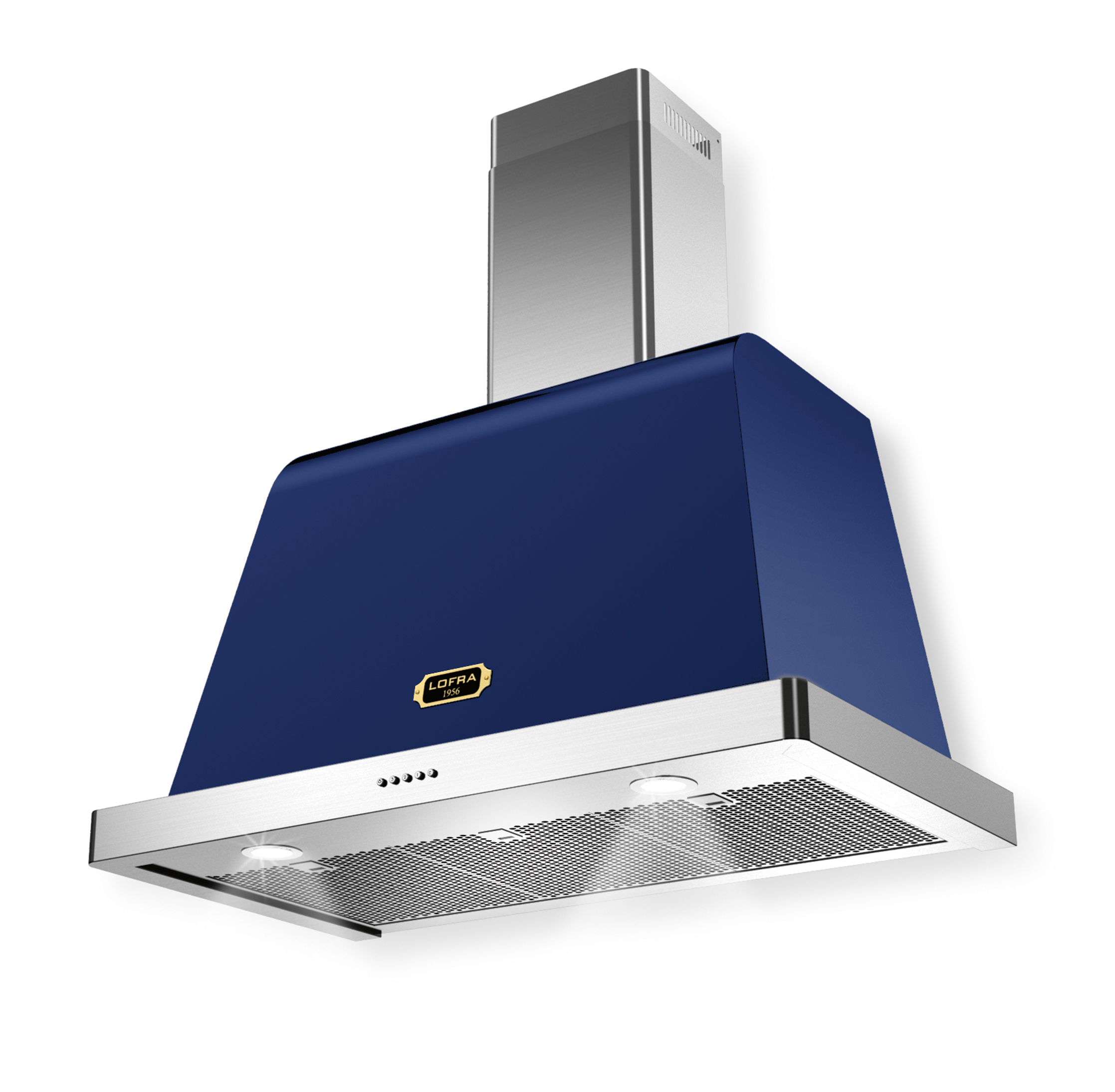 lofra-dolcevita-hotte-90-blue-cuisini-re-bleue-laiton-800-m3-h image 1
