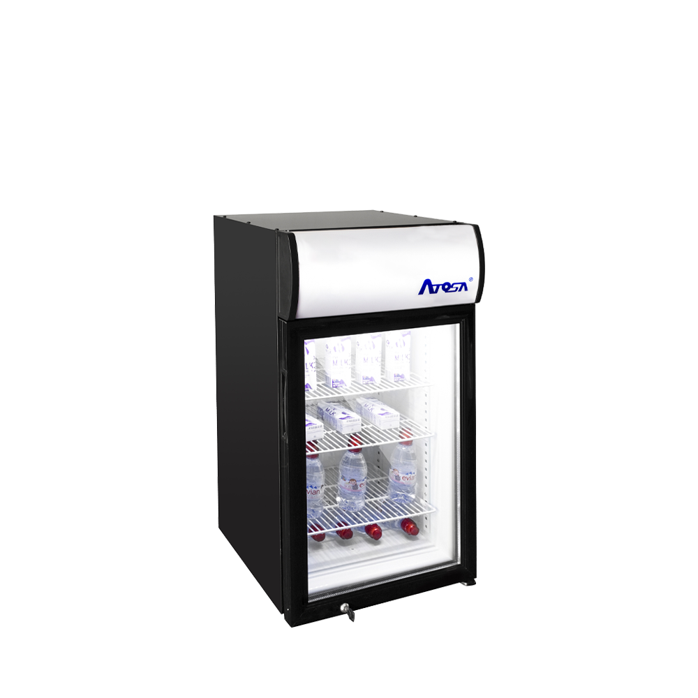 atosa-ctd-3s-vitrine-r-frig-r-e-comptoir-porte-vitr-e-noire image 2