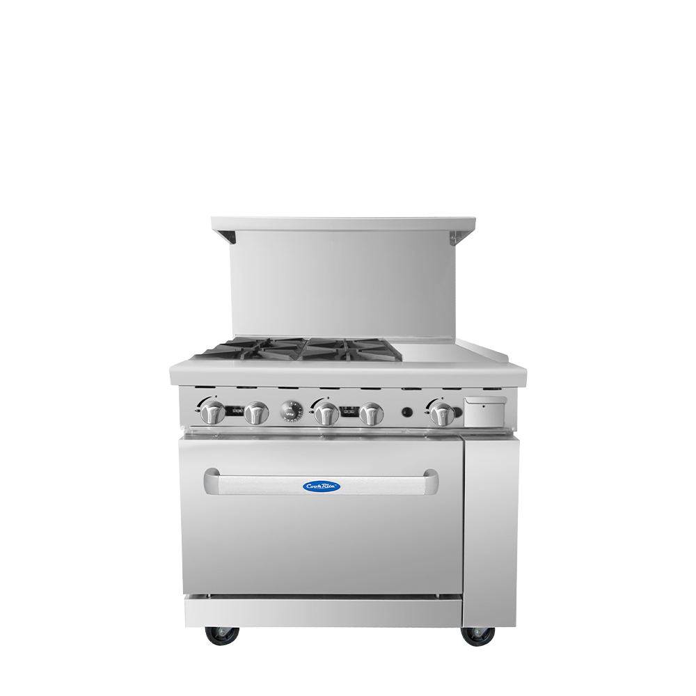 atosa-cookrite-agr-4b12gr-piano-gaz-4-feux-plancha-inox image 1