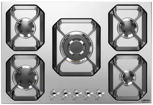 lofra-dolcevita-hrs7a0-plaque-gaz-chrome-70-cm image 1