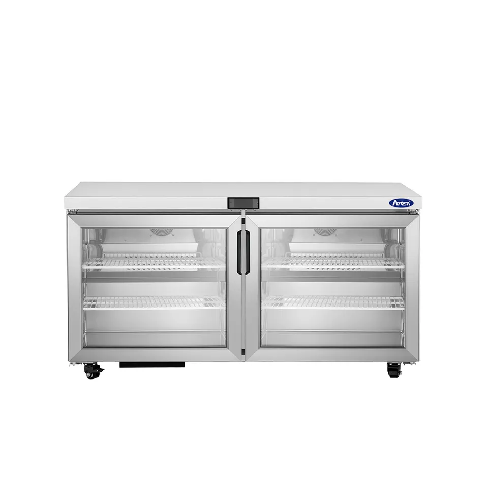 atosa-auf60gd-cong-lateur-sous-comptoir-porte-vitr-e-inox image 1