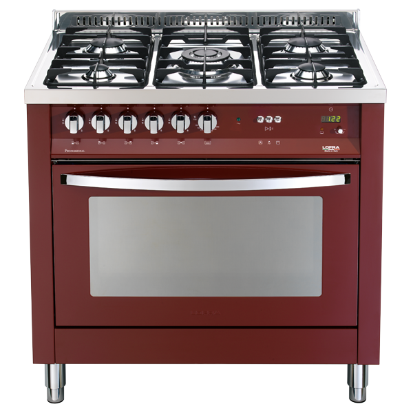 lofra-rainbow-prg96gvt-c-cuisini-re-gaz-rouge-90-cm image 1
