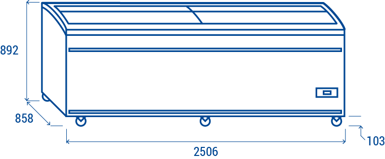cool-head-europe-freezer-vf-2600vb-lot-cong-lateur-2500-mm image 7