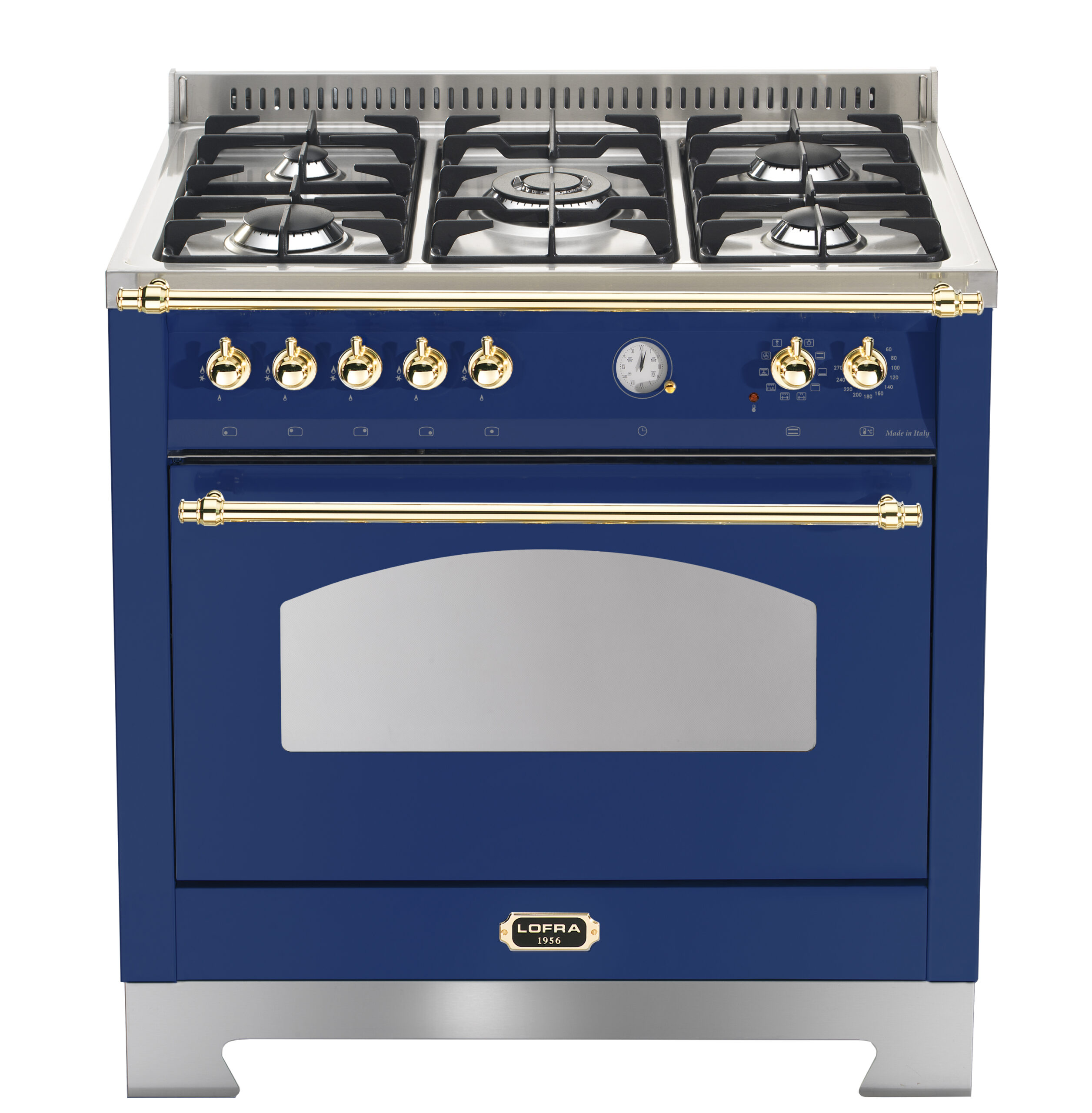 lofra-dolcevita-rblg96mft-ci-cuisini-re-90-cm-bleu-laiton image 1