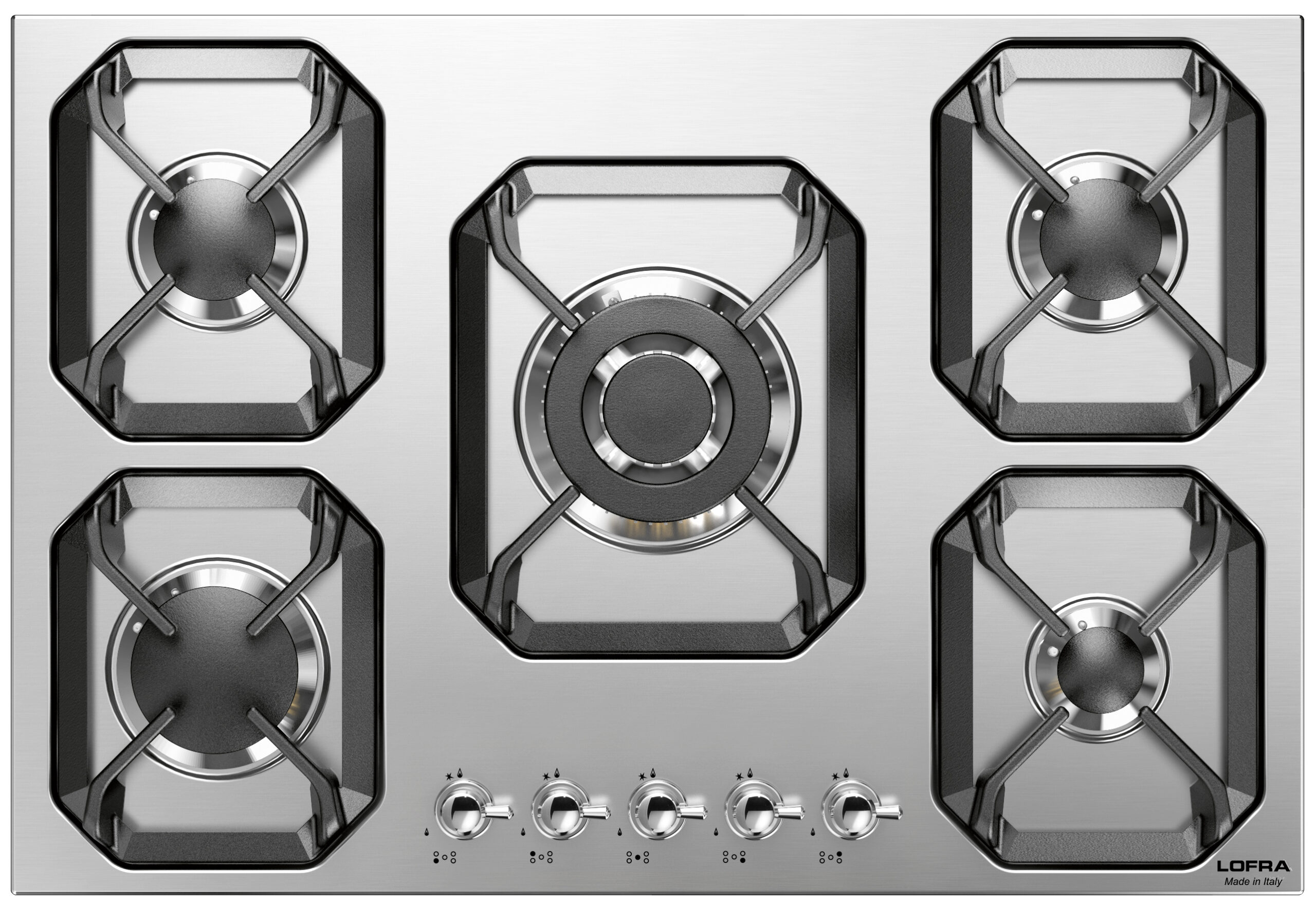 lofra-dolcevita-hrs7a0-plaque-gaz-chrome-70-cm image 1
