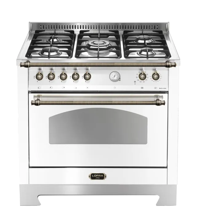 lofra-dolcevita-rbpg96mft-ci-cuisini-re-90-cm-blanc-perle-bronze image 1