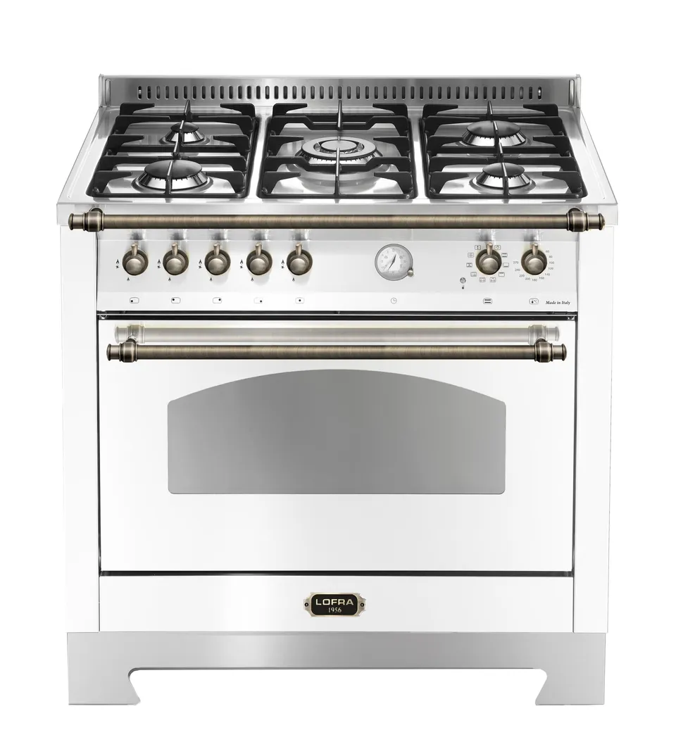 lofra-dolcevita-rbpg96mft-ci-cuisini-re-90-cm-blanc-perle-bronze image 1