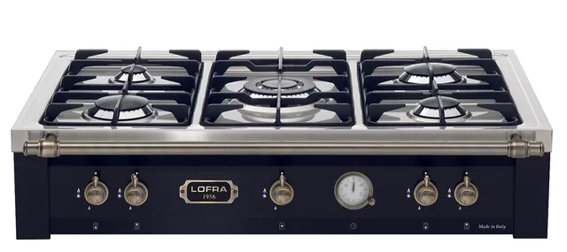 lofra-dolcevita-trnm96-5-table-cuisson-noir-bronze-120cm image 1