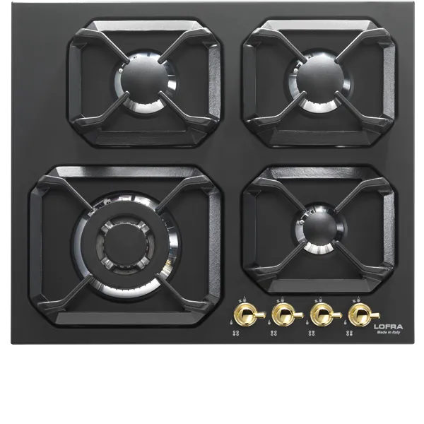 lofra-dolcevita-hrnm6g0-plaque-gaz-noir-mat-laiton-60-cm image 1