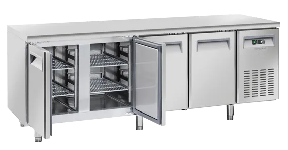 cool-head-inox-qn-4100-table-cong-lateur-gn1-1-4-portes-inox image 1