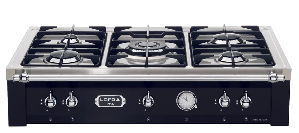 lofra-dolcevita-trnm96-5-plaque-gaz-4-feux-noir-triple-couronne image 1