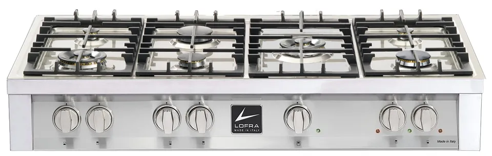 lofra-tas126-7-plan-de-cuisson-gaz-120-cm-inox-5-feux image 1