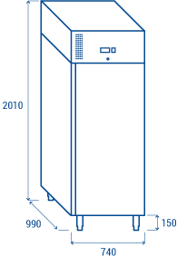 cool-head-inox-pa-800bt-armoire-cong-lateur-euronorm-ventil-e image 7