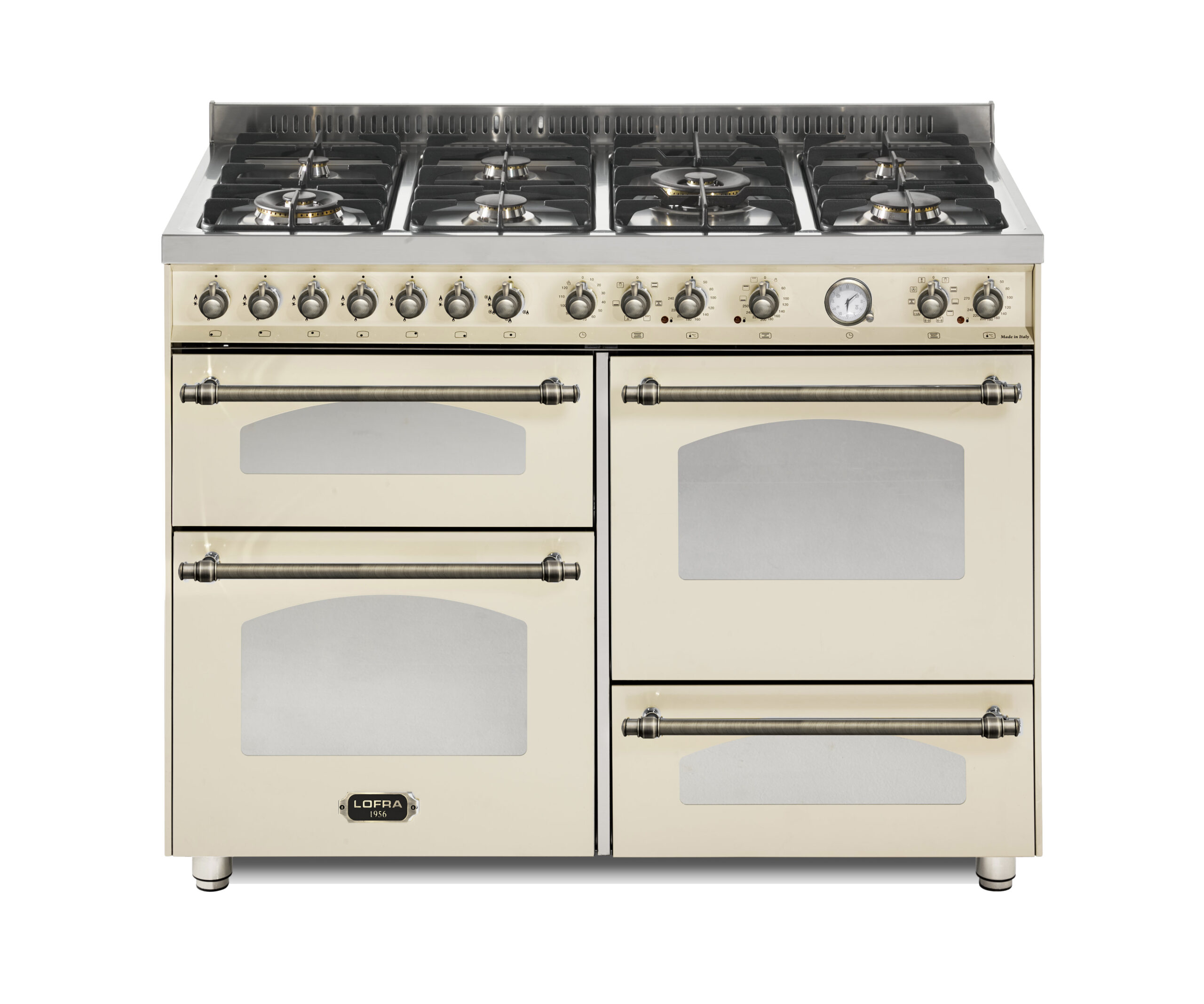lofra-dolcevita-rbi126smfet-cuisini-re-gaz-120-cm-ivoire image 1