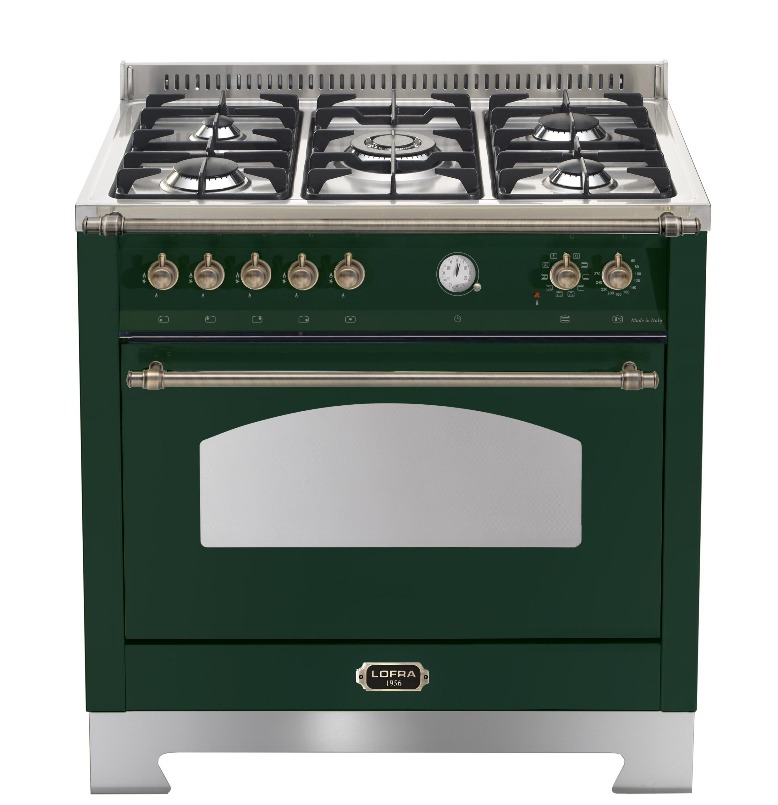lofra-dolcevita-rvg96mft-c-cuisini-re-gaz-90-cm-vert-bronze image 1