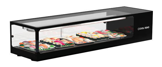 cool-head-display-rs-60sq-vitrine-sushi-comptoir-noire-led image 1