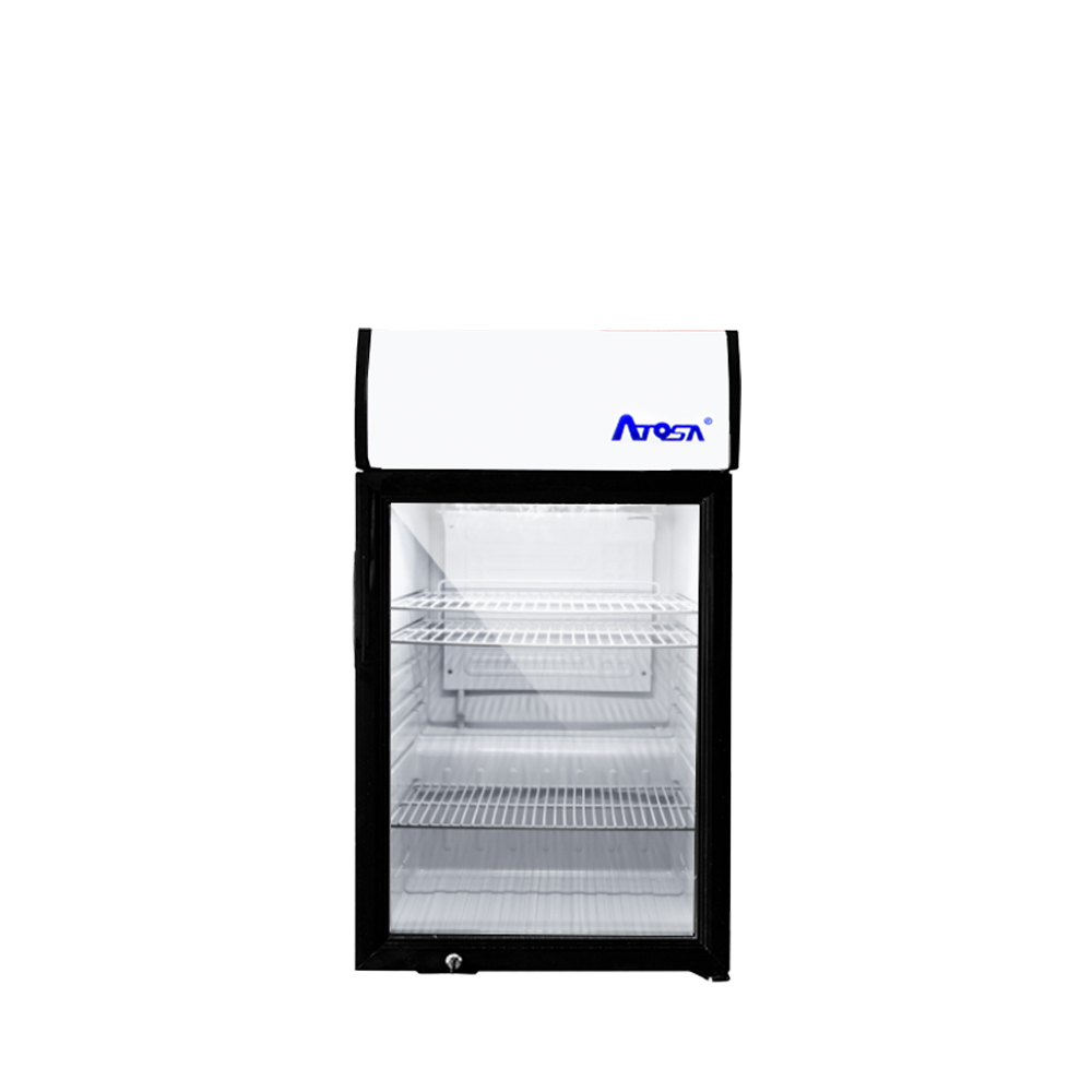 atosa-ctd-3s-vitrine-r-frig-r-e-comptoir-porte-vitr-e-noire image 1