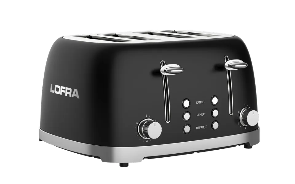lofra-itanm46e-1-grille-pain-4-tranches-noir-mat-6-niveaux image 1