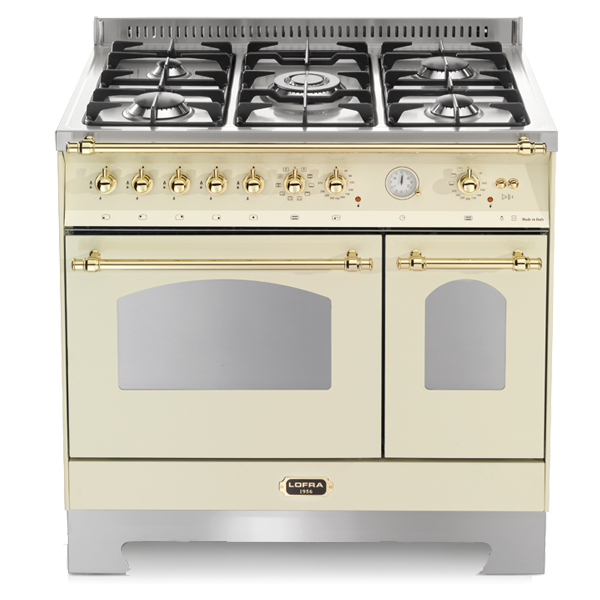 lofra-dolcevita-rbid96mfte-ci-cuisini-re-ivoire-laiton-90-cm image 1