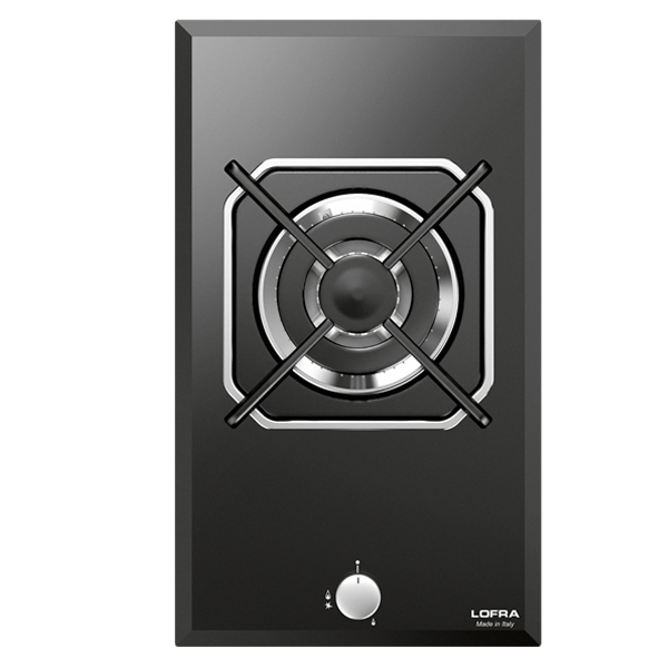 lofra-hgn310-plaque-de-cuisson-gaz-verre-noir-30-cm-triple-couronne image 1