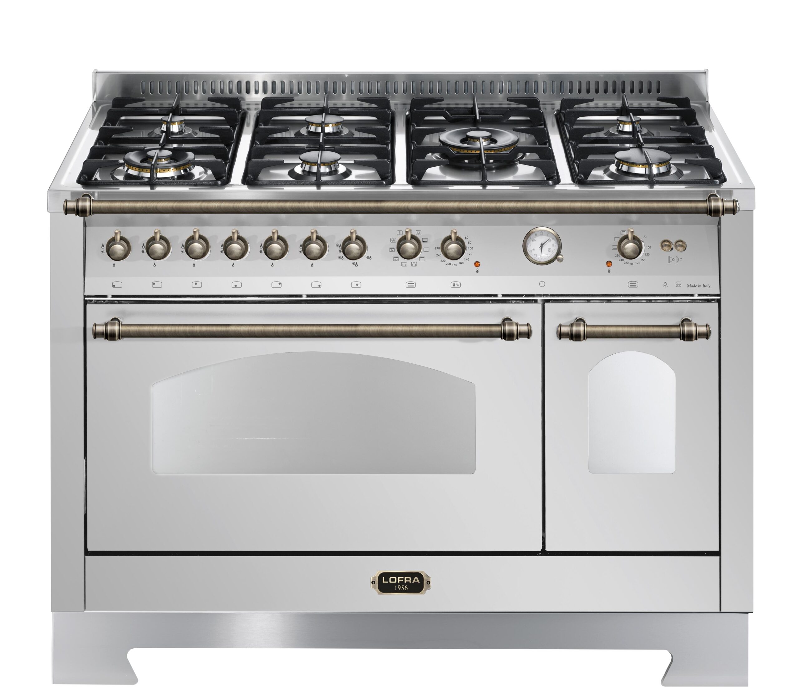 lofra-dolcevita-rsd126mft-e-2aeo-cuisini-re-120-cm-inox-bronze image 1