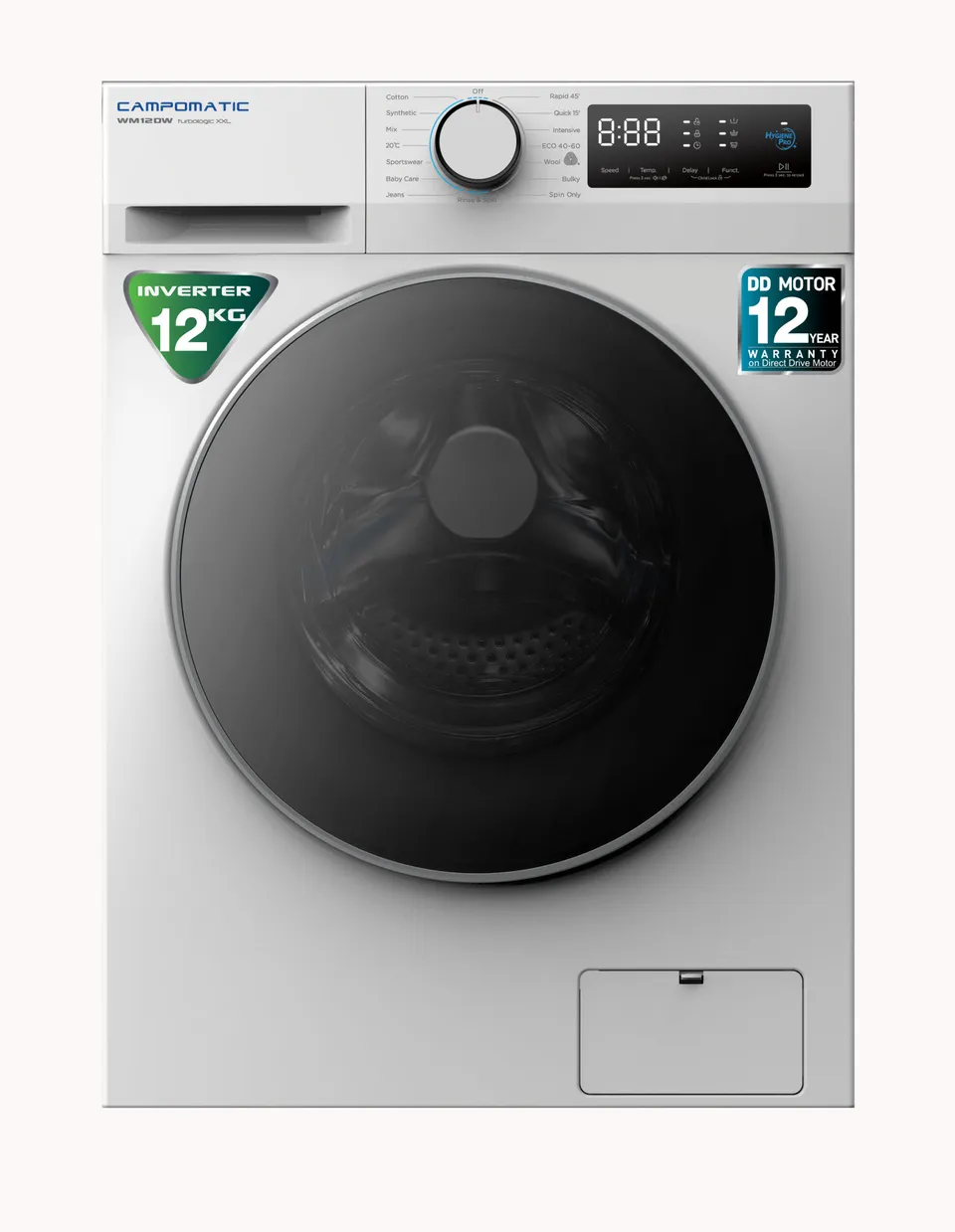 campomatic-wm12dw-lave-linge-hublot-moteur-direct-drive image 1